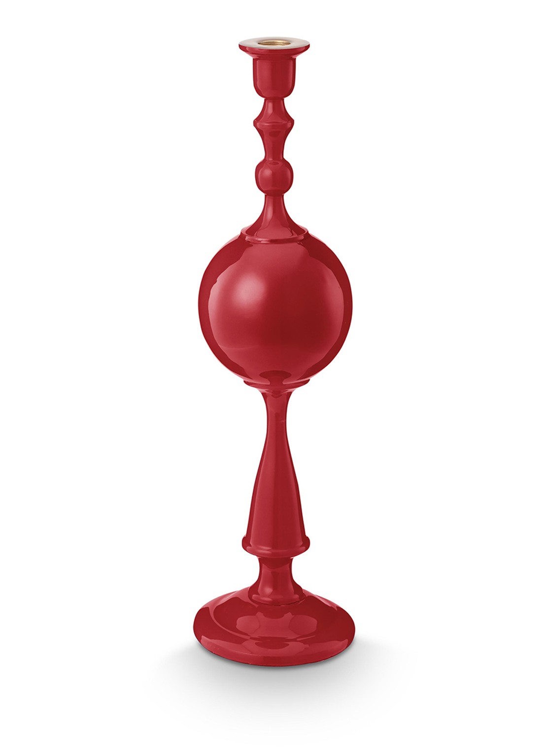 Pip Studio Sphere kandelaar 44 cm - voorkant donkerrood