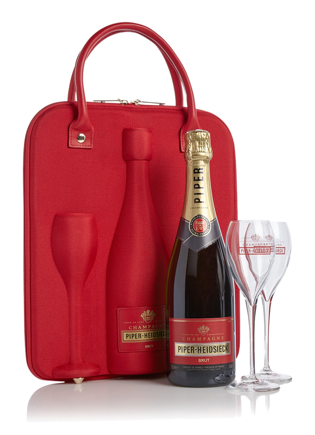 PIPER-HEIDSIECK Champagne Cuvée Brut geschenkset 750 ml - voorkant undefined