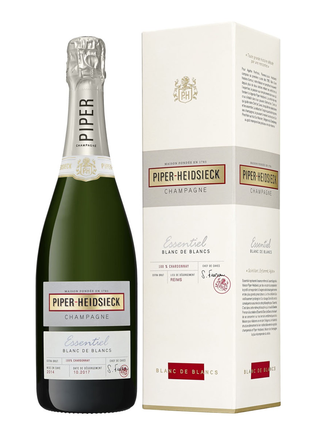 PIPER-HEIDSIECK Essentiel Blanc De Blancs champagne 750 ml - voorkant undefined