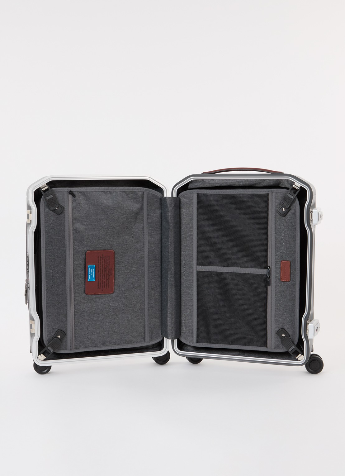 Piquadro PQLM Spinner 55 cm - voorkant 2 grijs