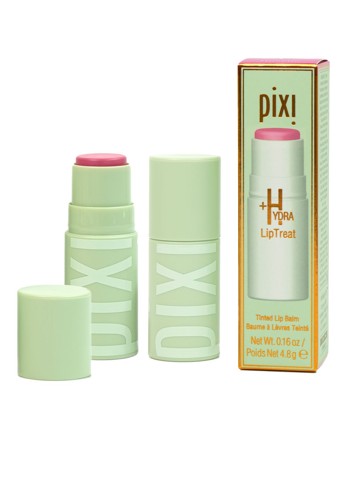 Pixi +Hydra LipTreat - getinte lippenbalsem - voorkant 2 rosette
