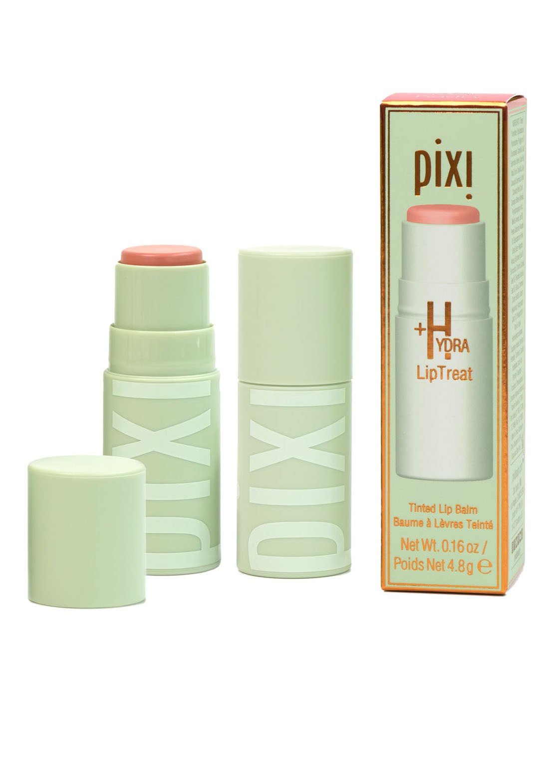 Pixi +Hydra LipTreat - getinte lippenbalsem - voorkant 4 peach-y
