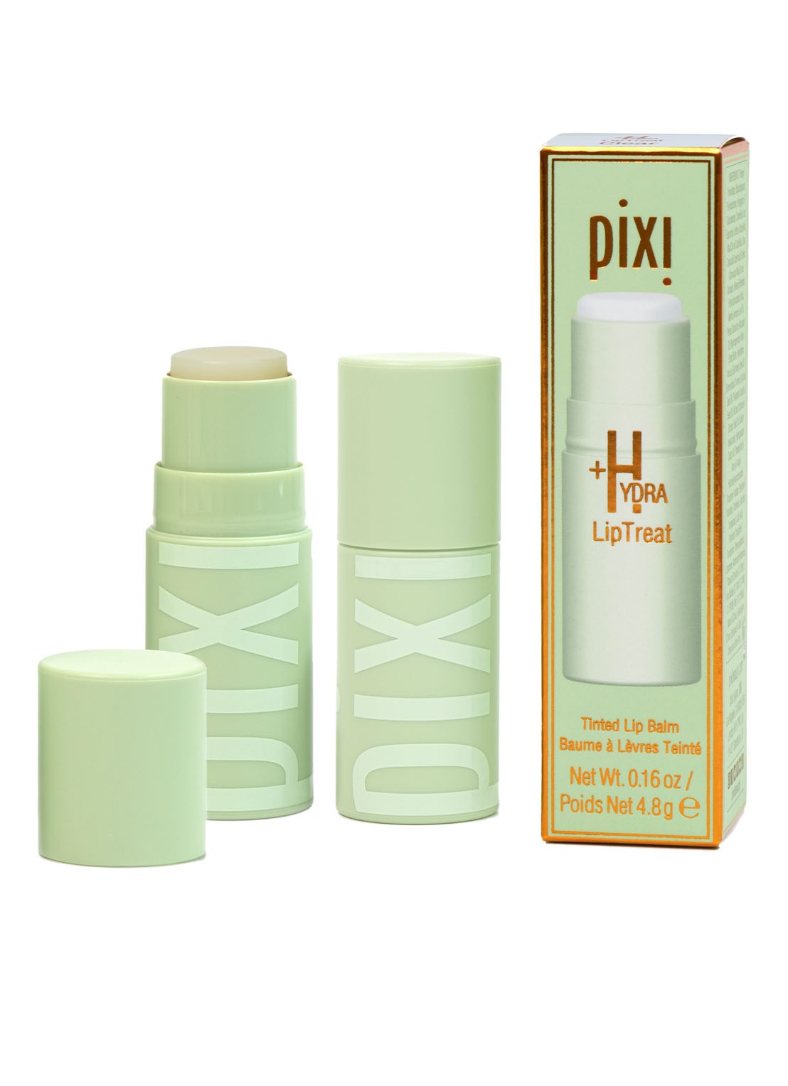 Pixi +Hydra LipTreat - getinte lippenbalsem - voorkant 2 clear