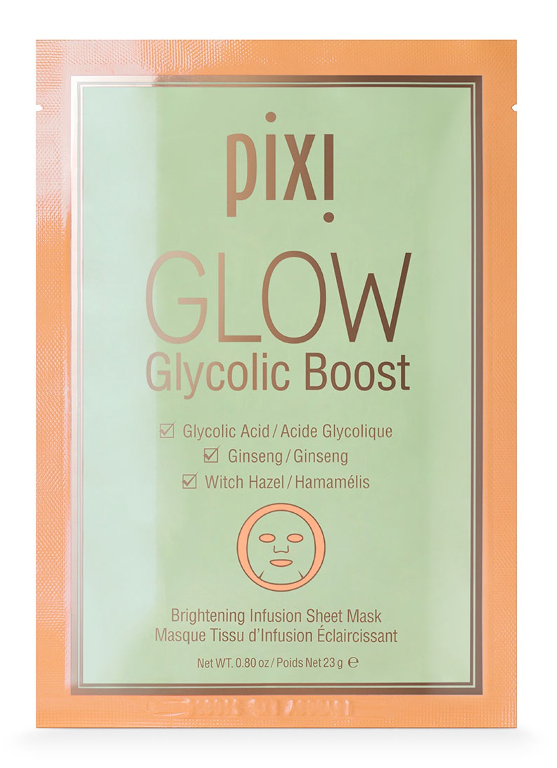 Pixi Mini Glow Glycolic Boost - sheet masker 3-pack - voorkant 3 undefined
