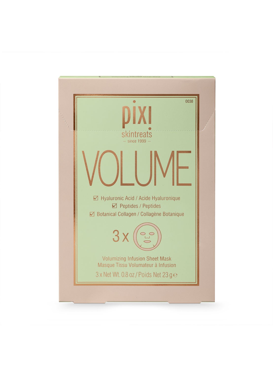 Pixi Mini Volumizing Infusion Sheet Mask - mini sheet masker 3-pack - voorkant 4 undefined