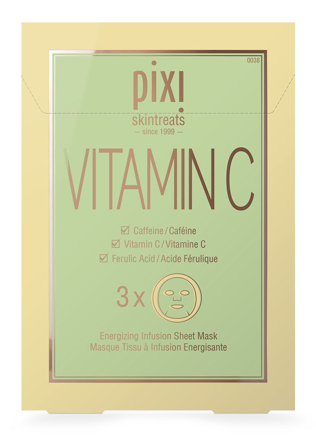 Pixi Vitamin C Energizing Infusion Sheet Masks - gezichtsmasker - voorkant undefined
