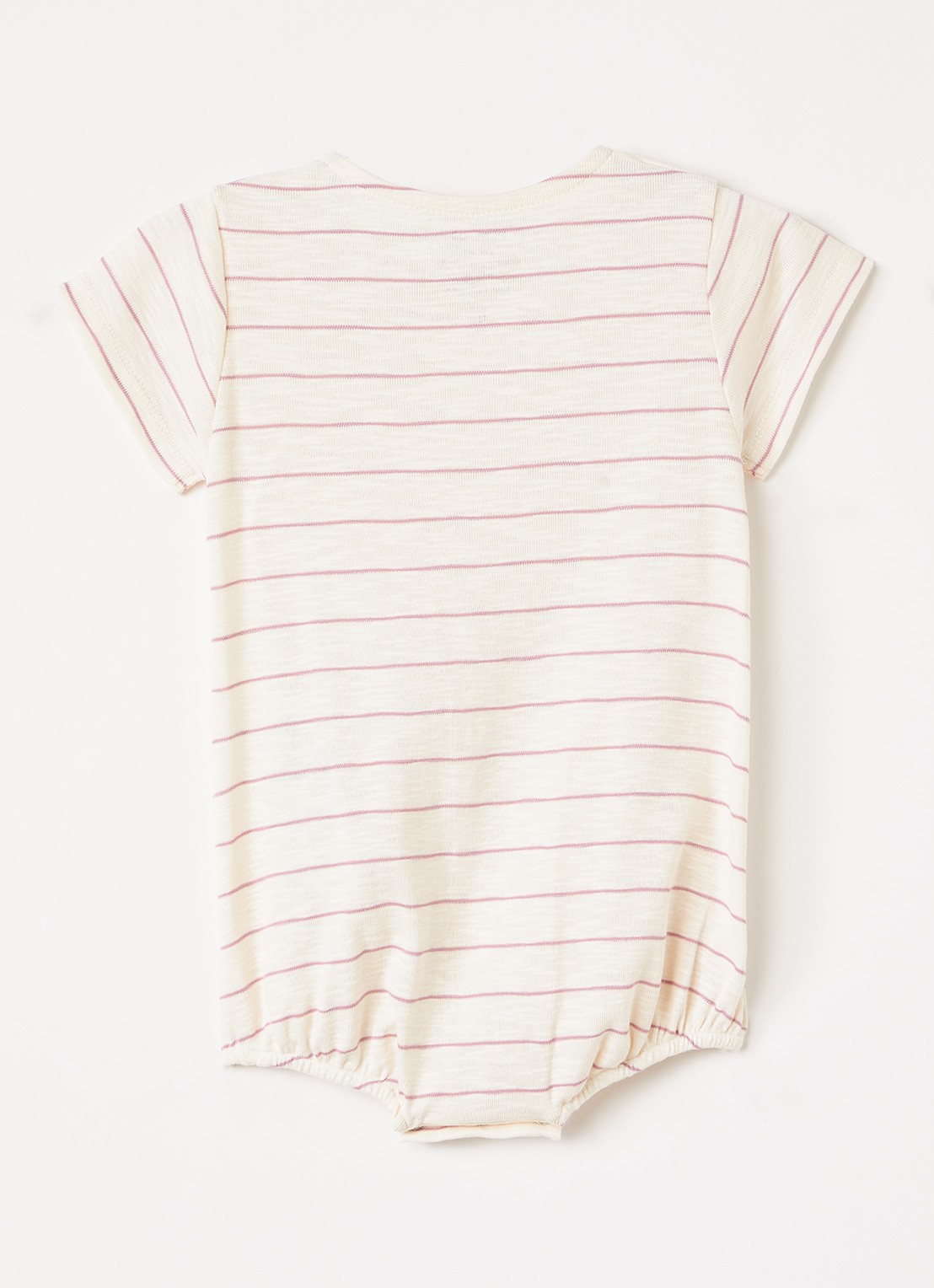 Play Up Flame romper met streepprint - voorkant 2 roze