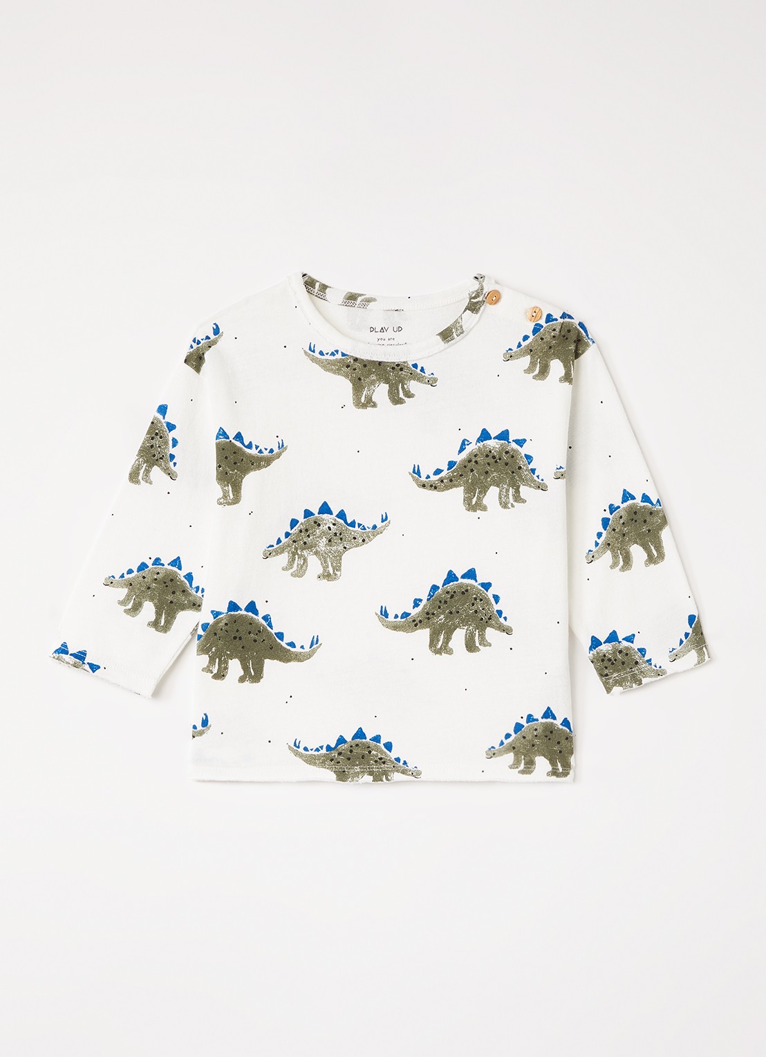 Play Up Longsleeve met print - voorkant wit