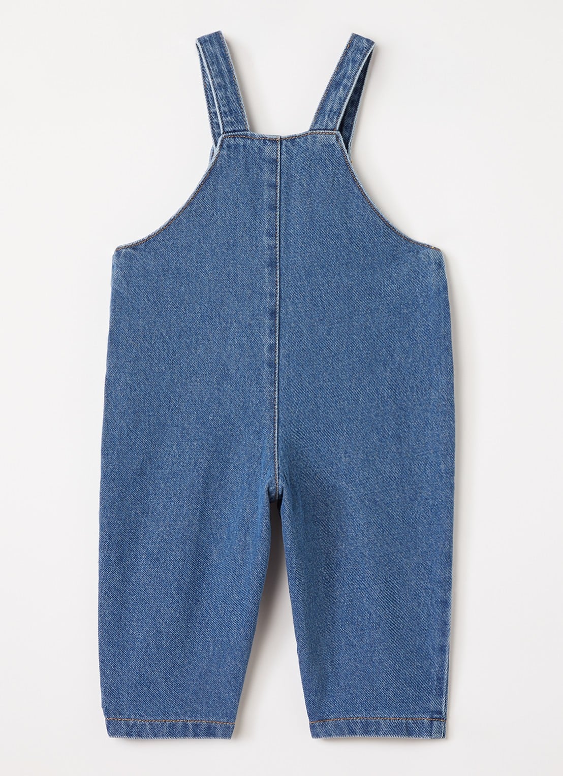 Play Up Straight fit tuinbroek van denim - voorkant 3 indigo