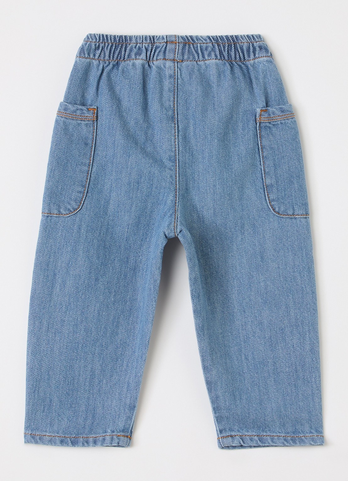 Play Up Straight leg jeans met opgestikte zakken - voorkant 3 indigo