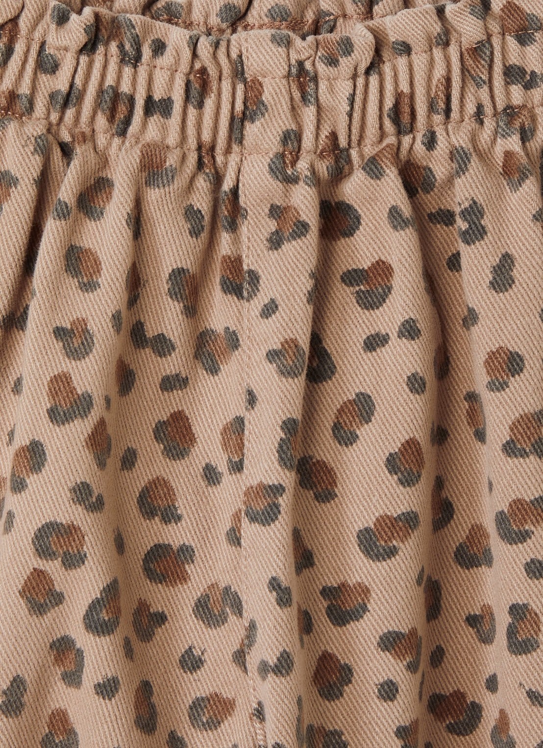 Play Up Straight leg jeans met panterprint - detail 3 bruin