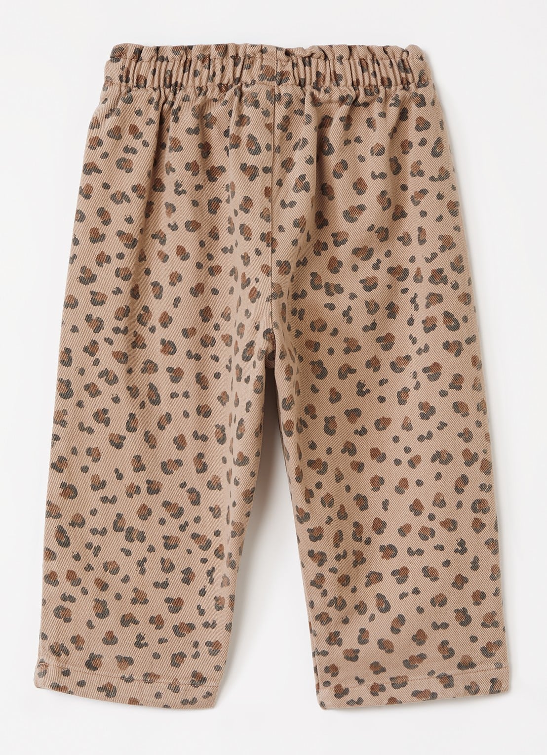Play Up Straight leg jeans met panterprint - voorkant 2 bruin