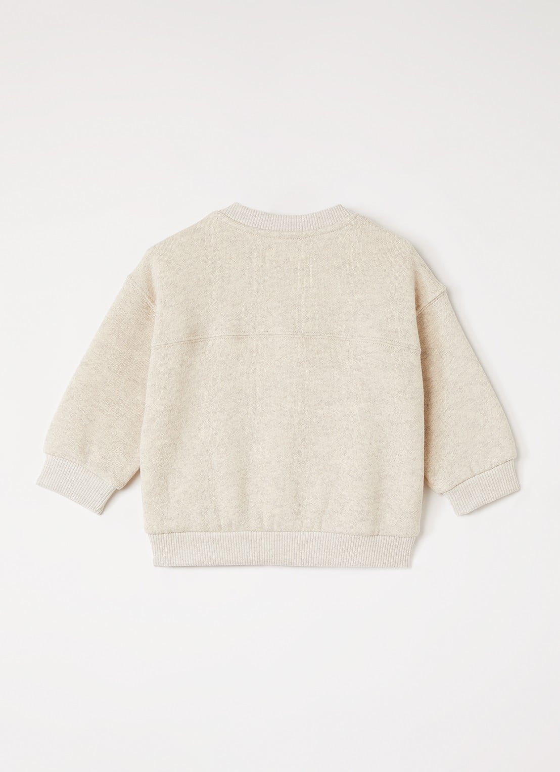 Play Up Sweater met gemêleerd dessin - voorkant 3 creme