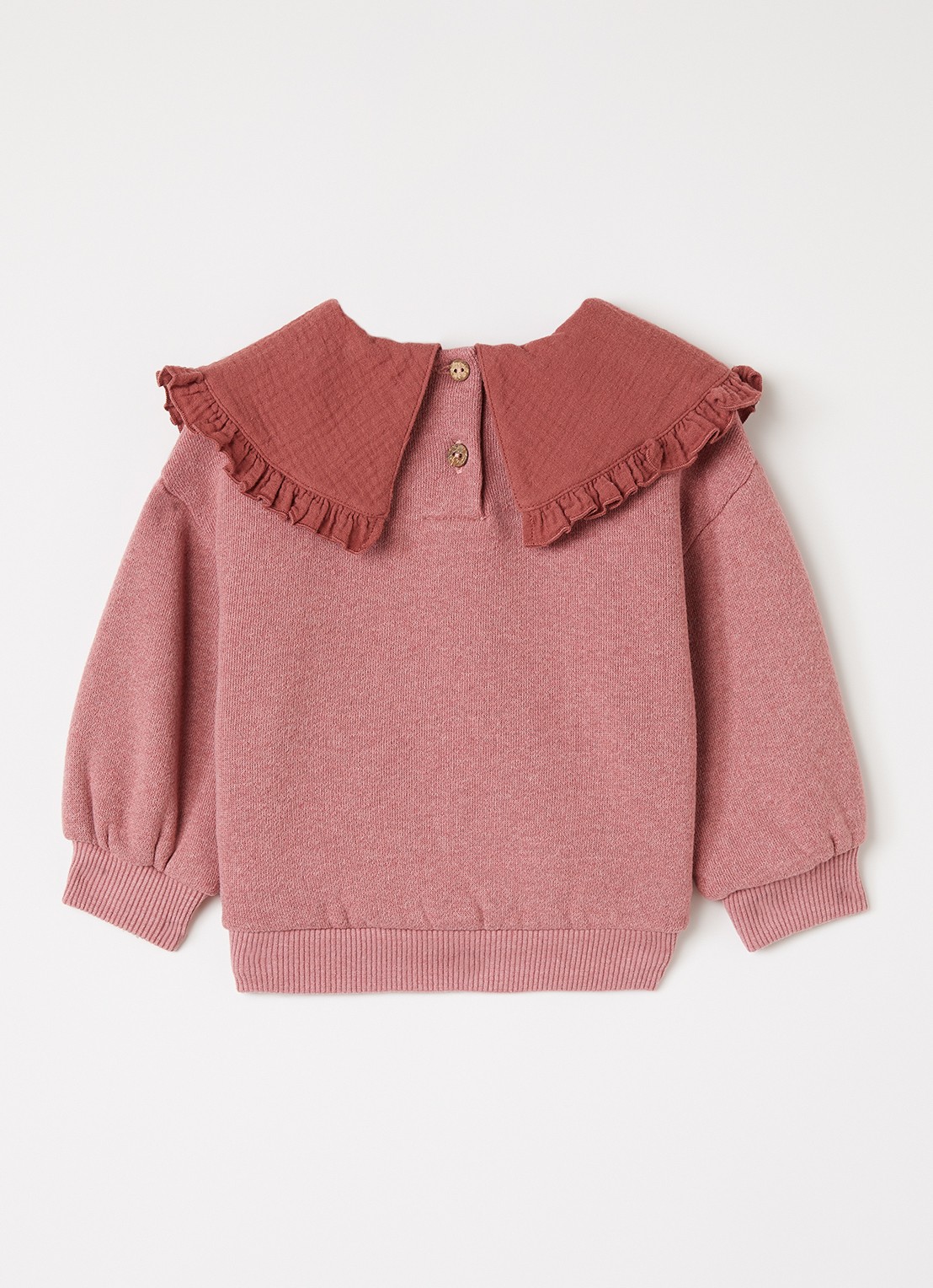 Play Up Sweater met kraag - achterkant 3 ivoor