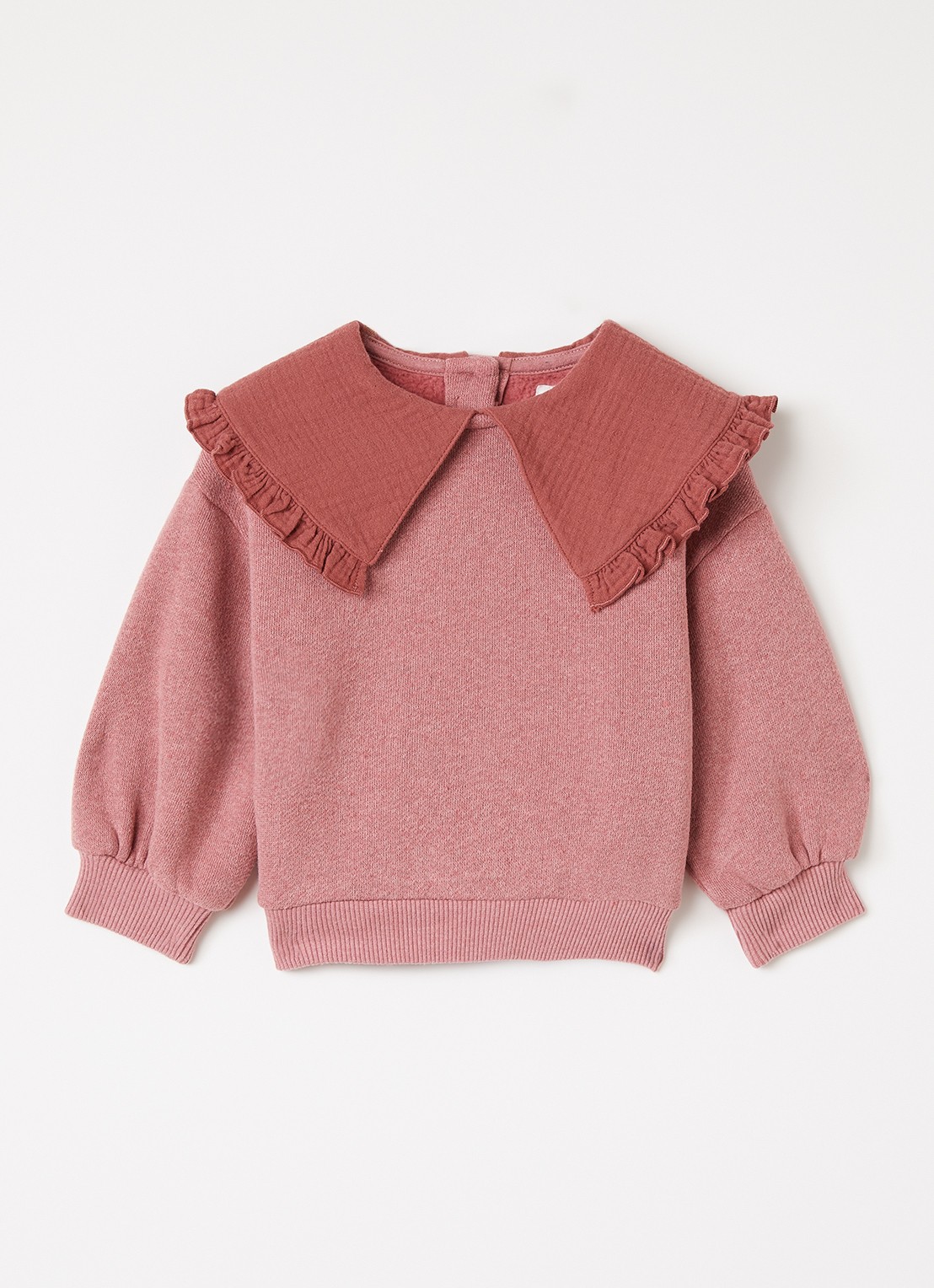 Play Up Sweater met kraag - voorkant ivoor