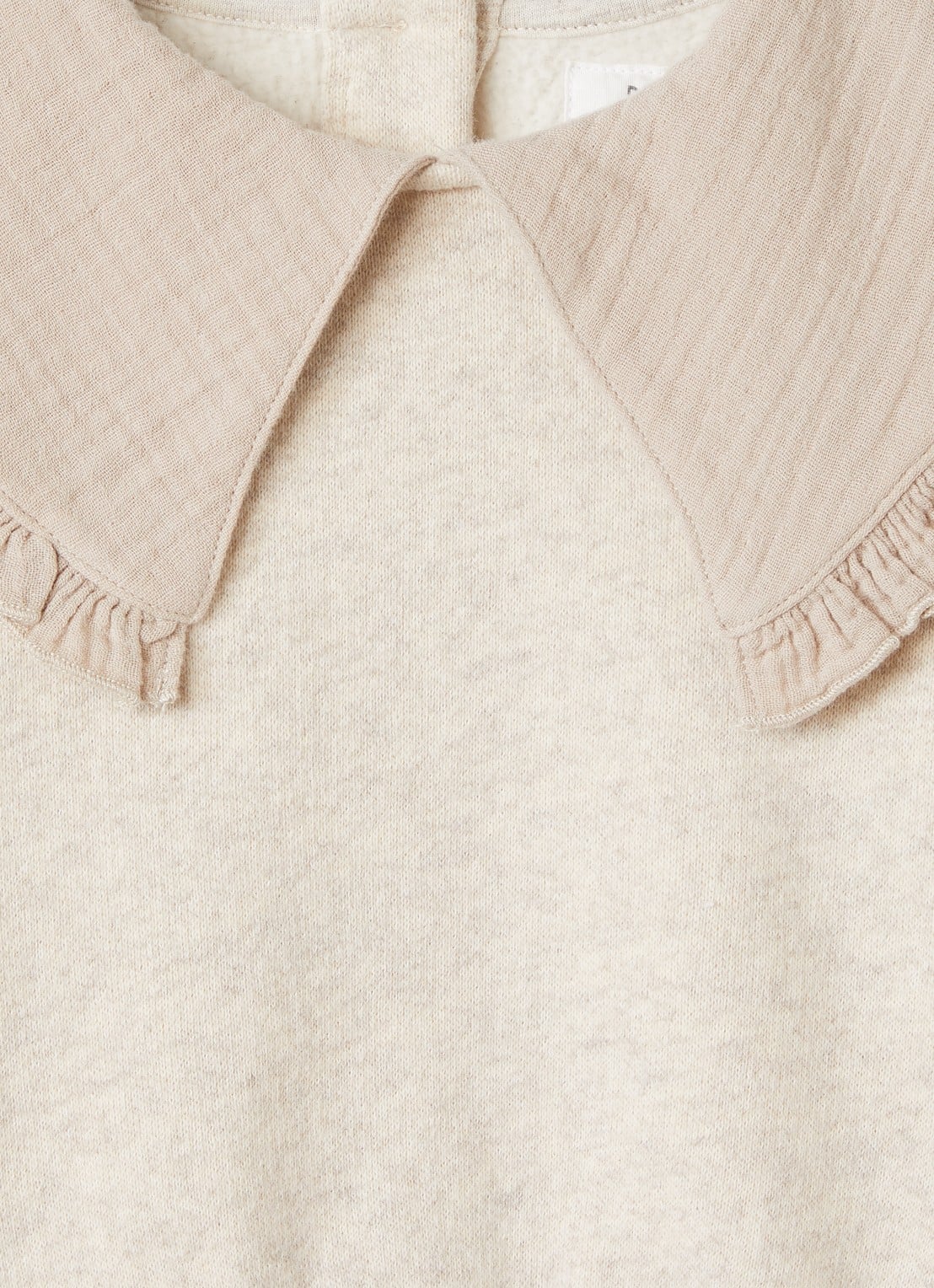 Play Up Sweater met kraag - detail creme