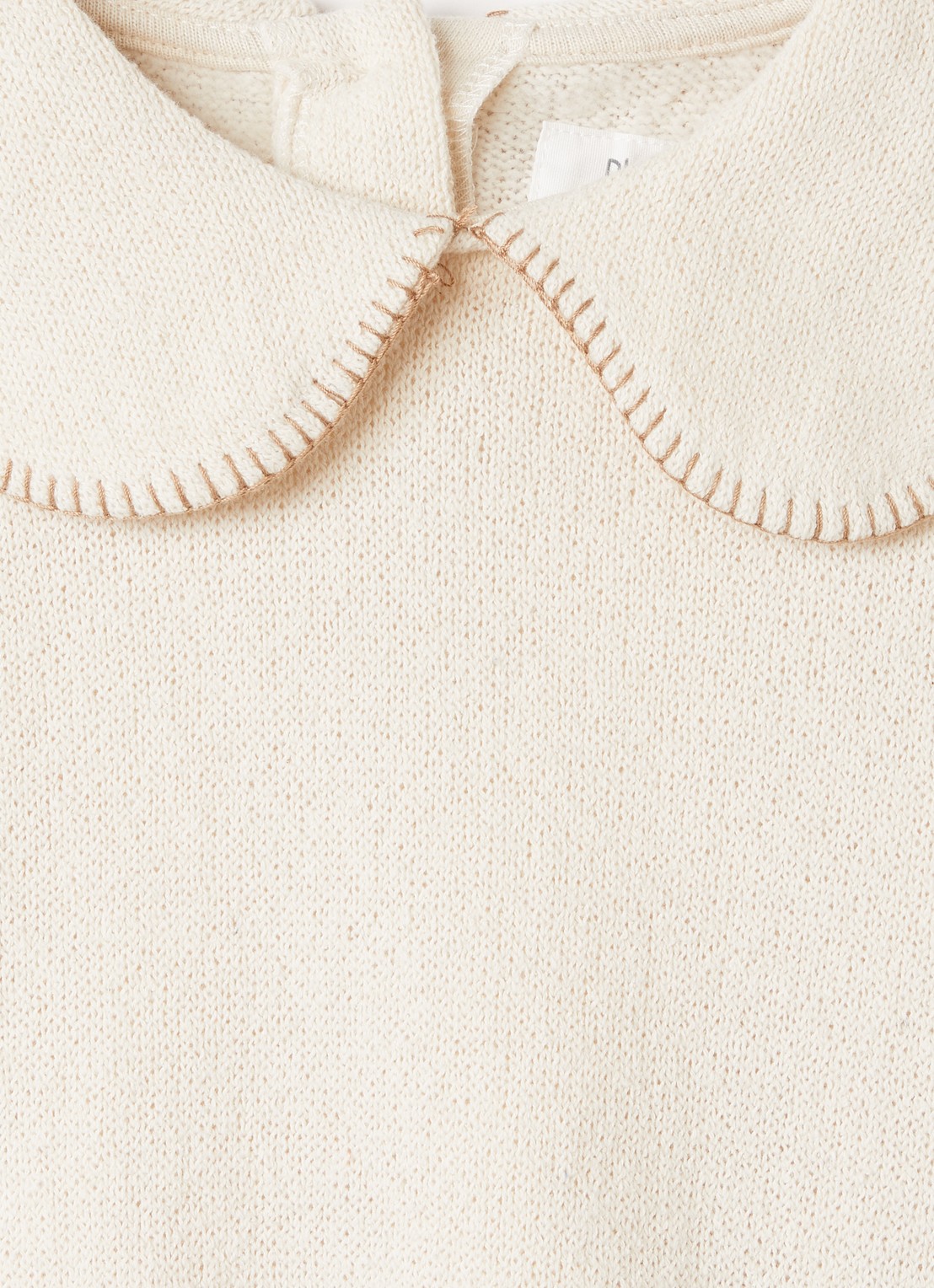 Play Up Sweater met kraag - detail creme