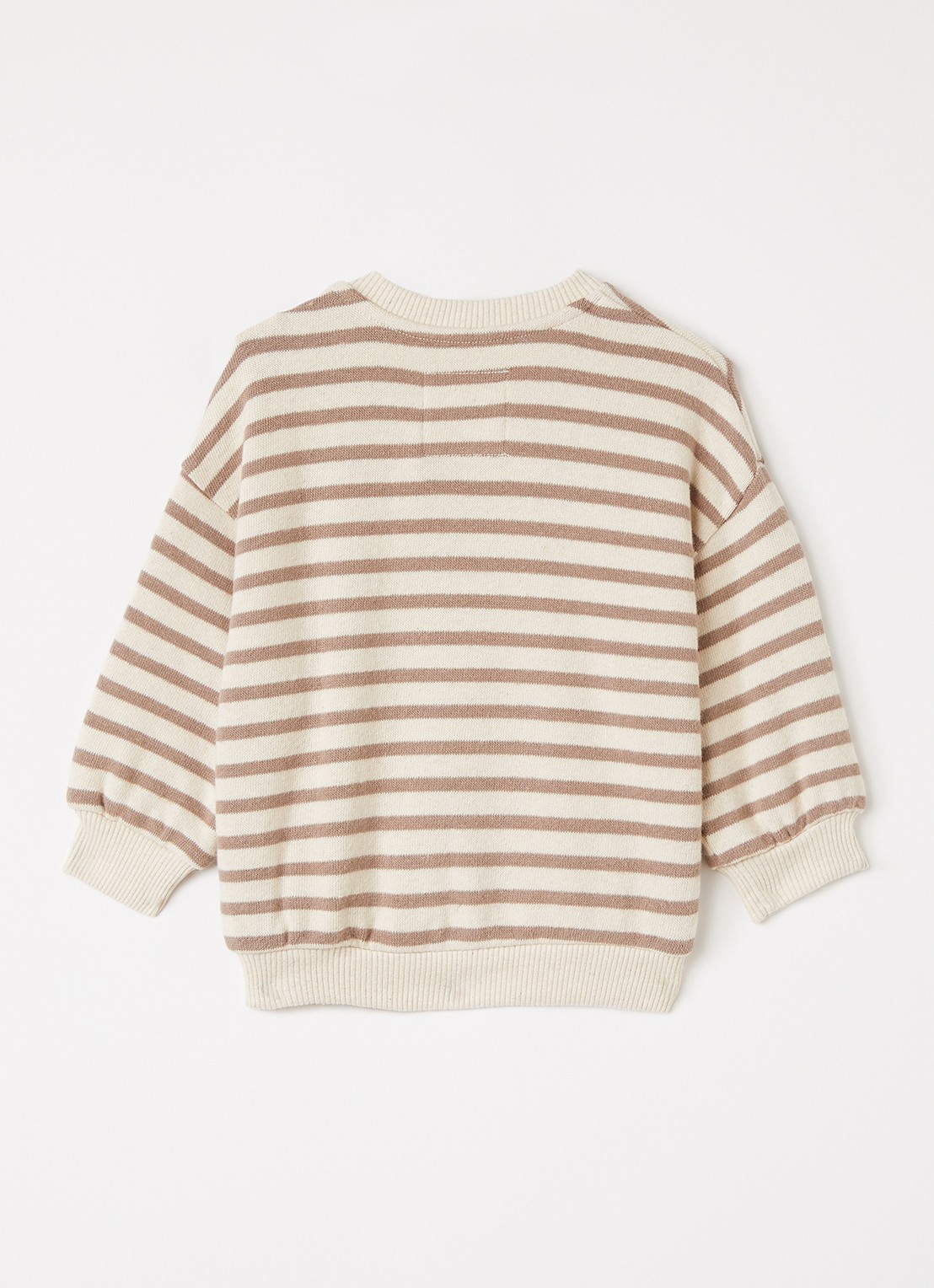 Play Up Sweater met streepprint - voorkant 3 multicolor