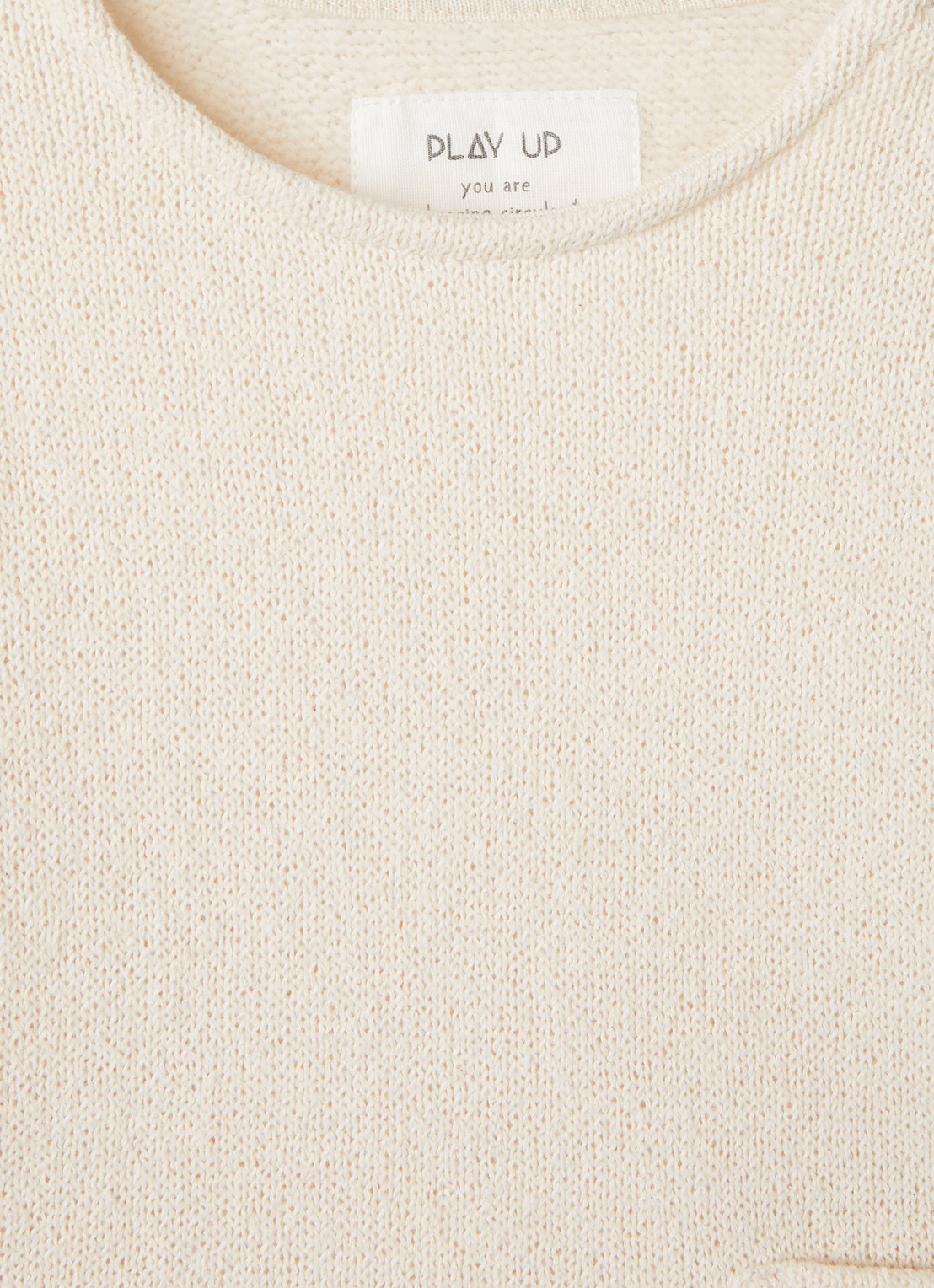 Play Up Sweater van jersey - detail blauw