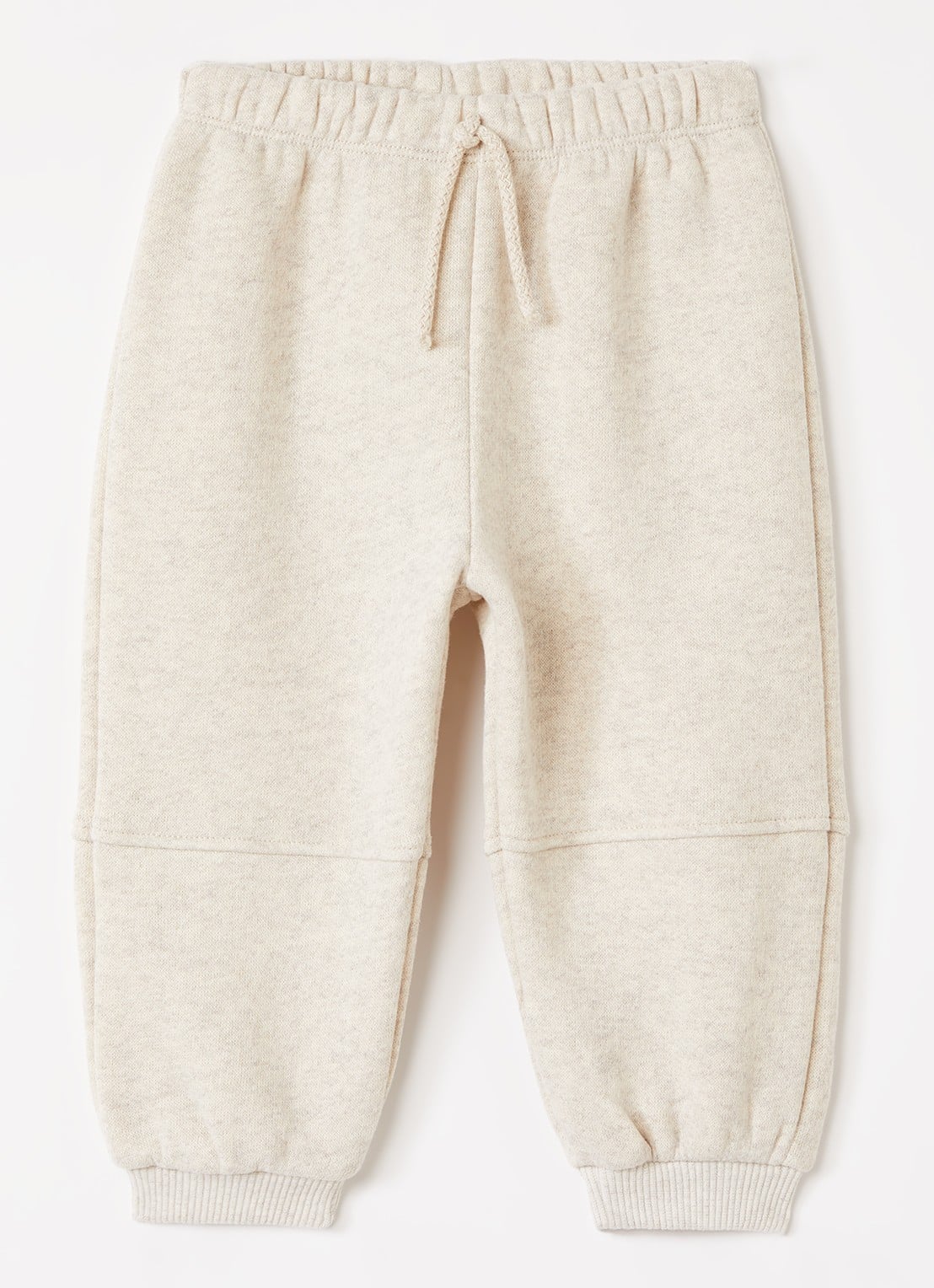Play Up Tapered fit joggingbroek met gemêleerd dessin - voorkant 2 creme