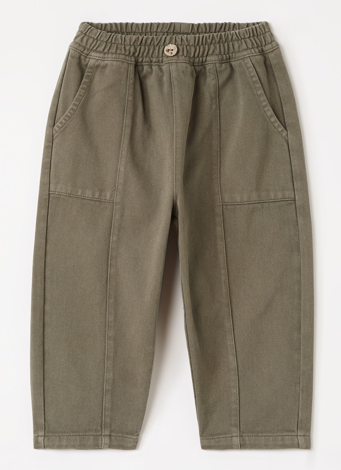Play Up Tapered jeans met gekleurde wassing - voorkant 2 legergroen