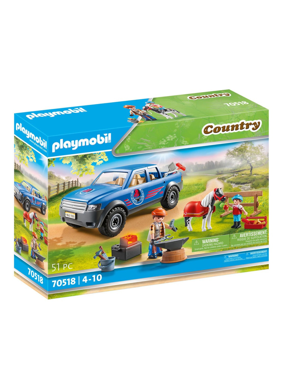 Playmobil 70518 Mobiele hoefsmid - voorkant 3 multicolor