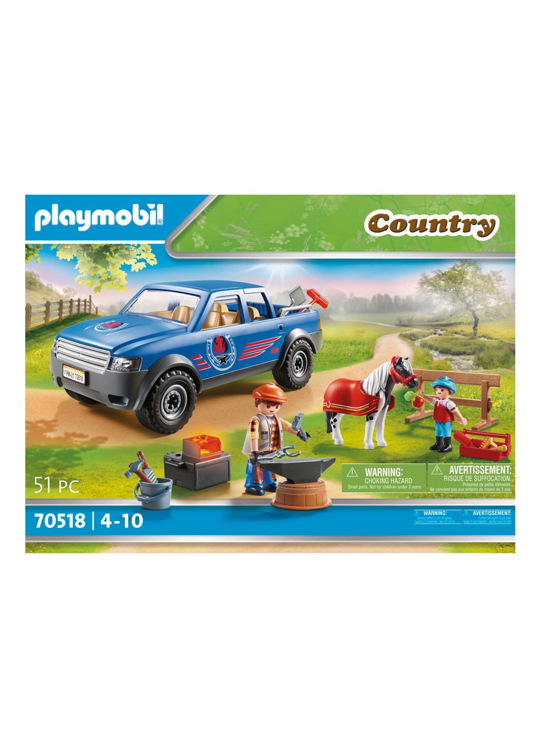 Playmobil 70518 Mobiele hoefsmid - voorkant 4 multicolor
