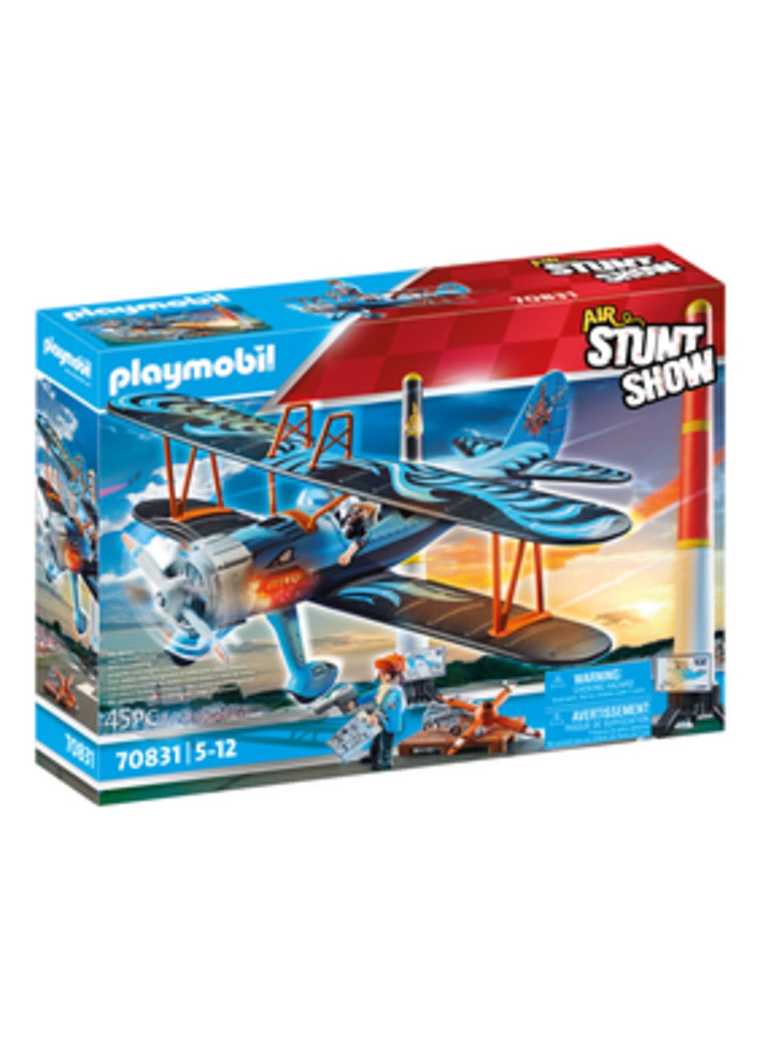 Stuntshow Playmobil 70831 Air Stuntshow dubbeldekker