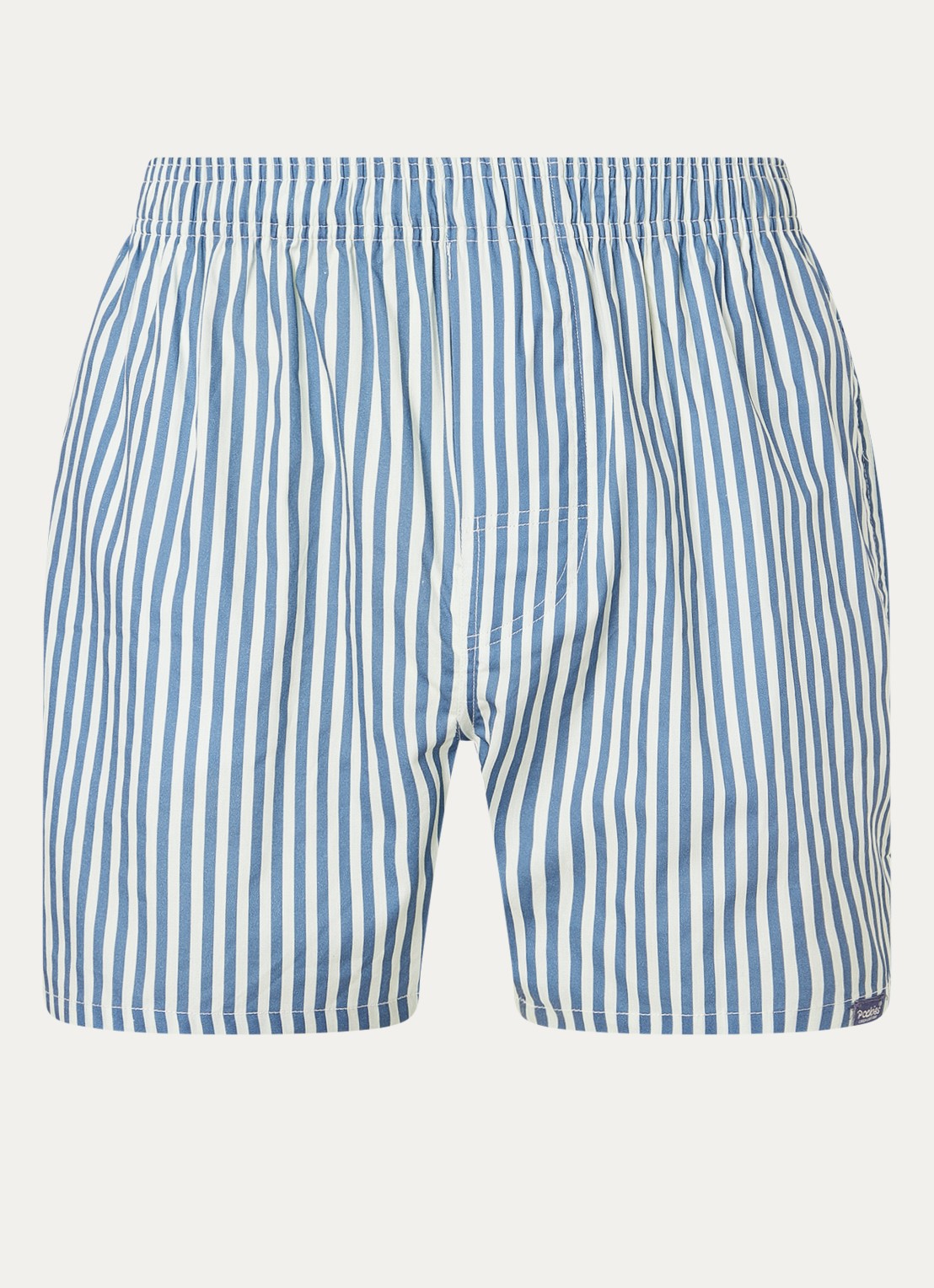 Pockies Boxershort van  katoen met steekzakken - voorkant 2 blauw