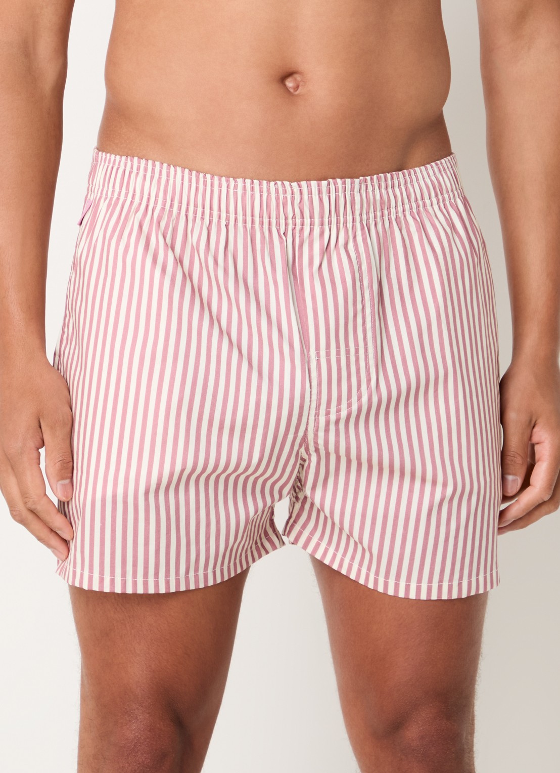 Pockies Boxershort van  katoen - detail oudroze