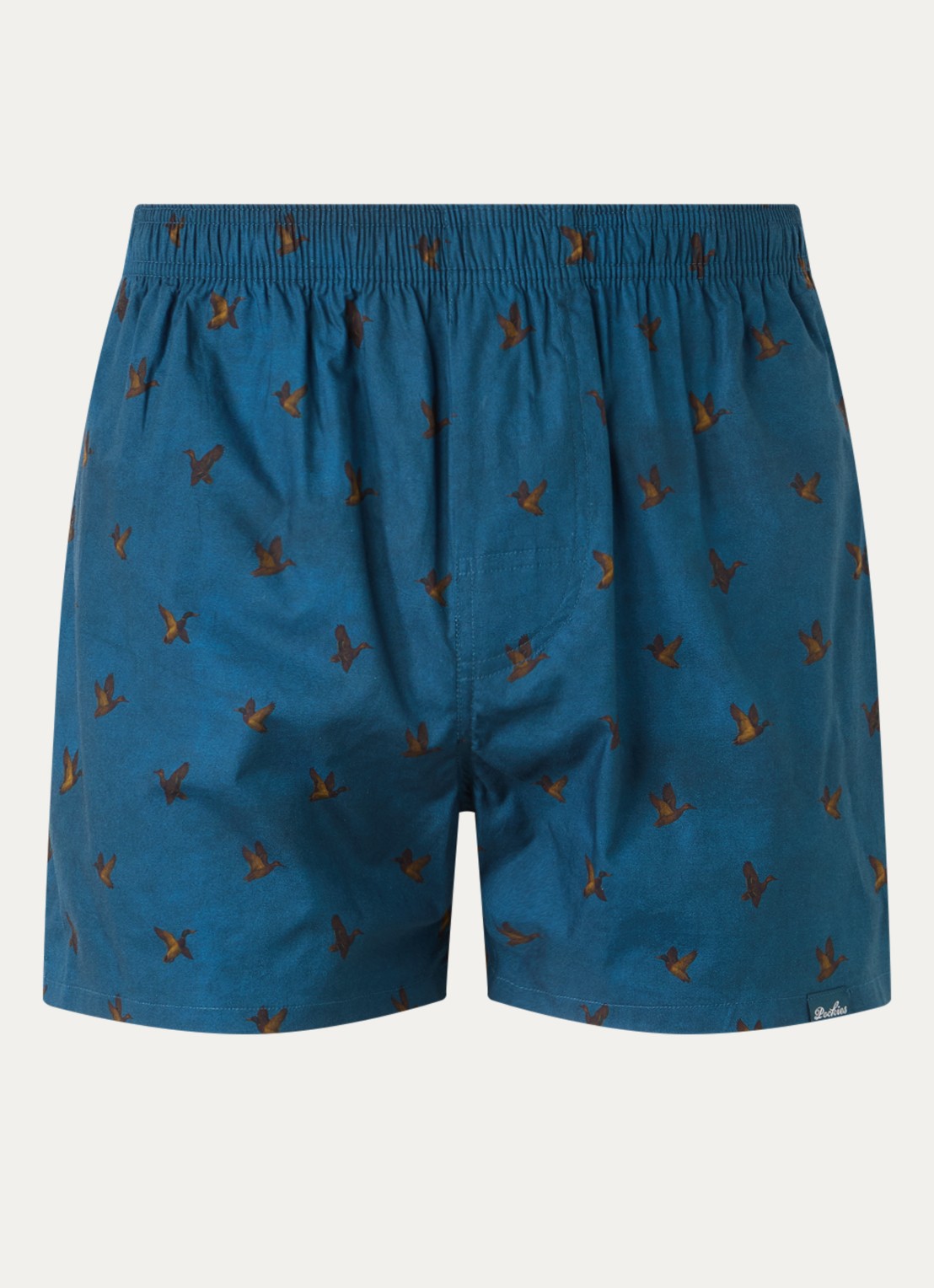 Pockies Duck boxershort met print - voorkant indigo