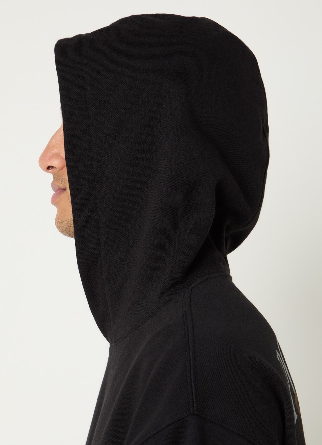 Pockies Herd hoodie met logo- en backprint - detail 2 zwart