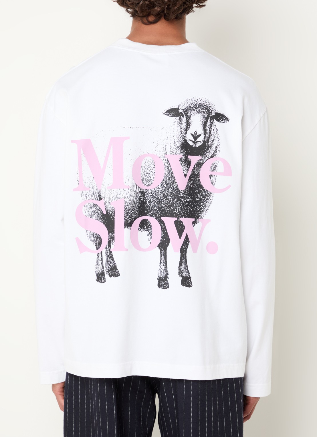 Pockies Move longsleeve met logo- en backprint - detail 4 wit