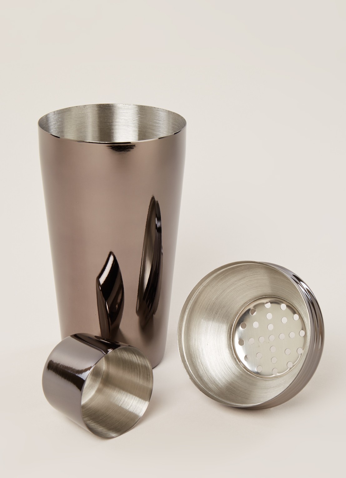 Point-Virgule Cobbler cocktailshaker 75 cl - detail 3 zilver