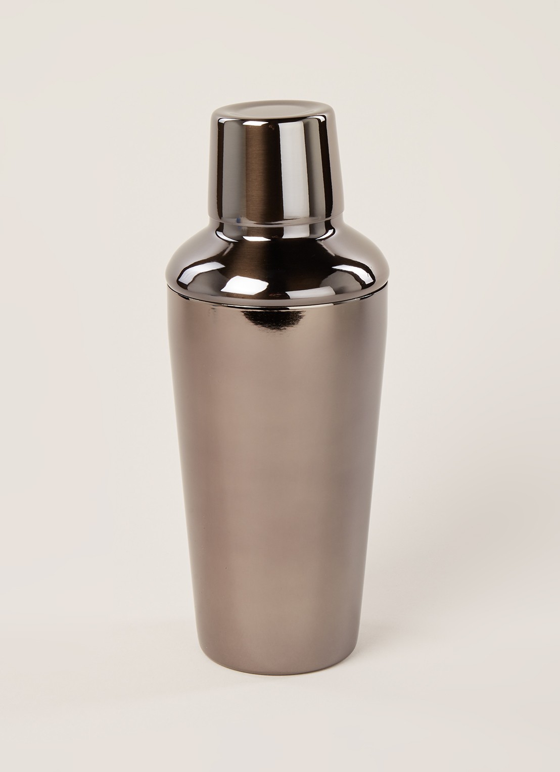 Point-Virgule Cobbler cocktailshaker 75 cl - voorkant 2 zilver