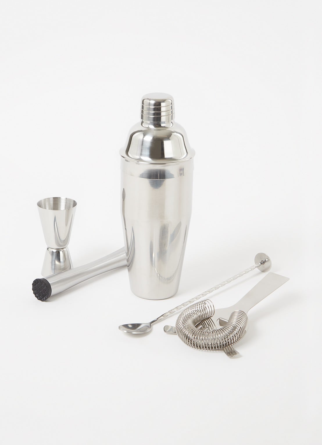 Point-Virgule Cocktailset 5-delig - voorkant 2 zilver