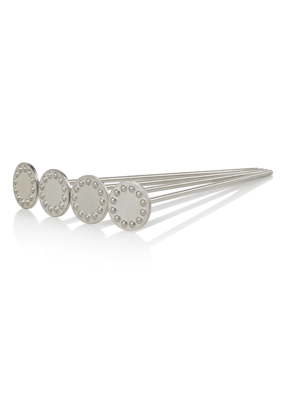 Point-Virgule Cocktailstamper set van 4 - voorkant aluminium