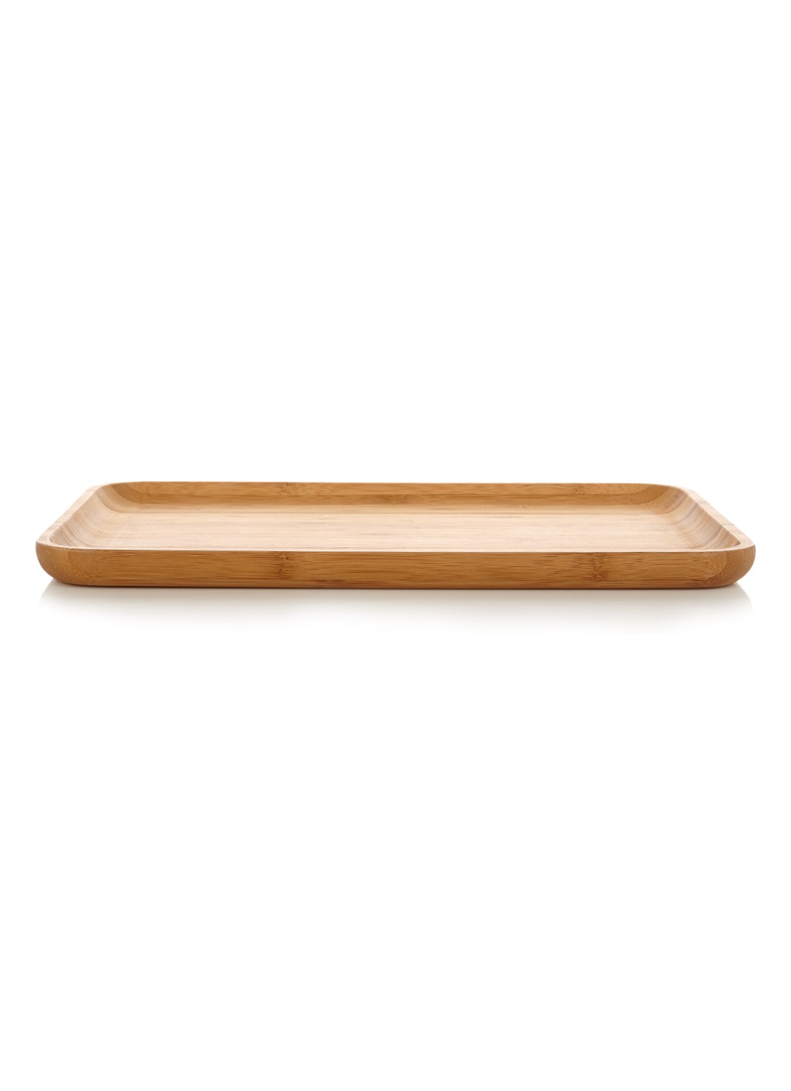 Point-Virgule Dienblad van bamboe 35 x 24 cm - voorkant taupe
