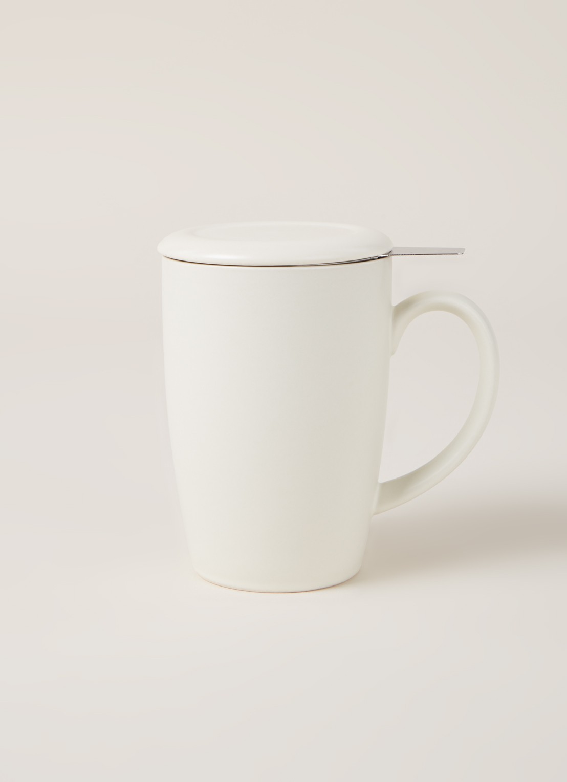 Point-Virgule Mok met theezeef 40 cl 3-delig - voorkant 2 wit