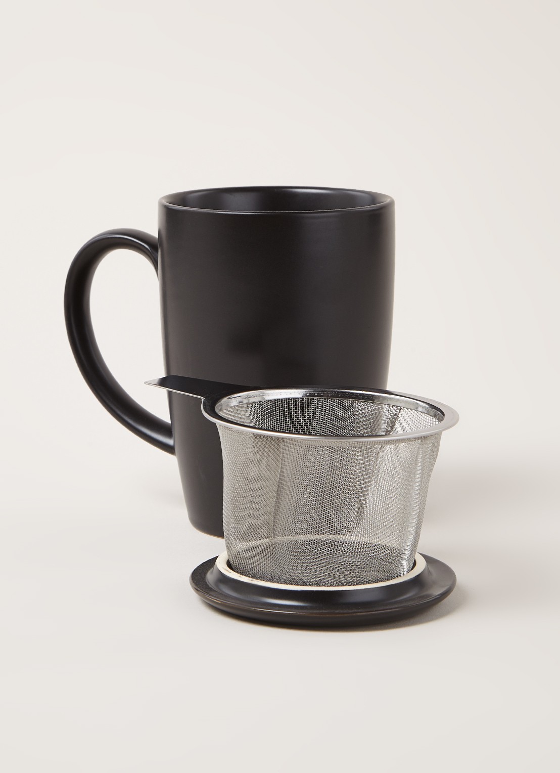 Point-Virgule Mok met theezeef 40 cl 3-delig - detail 3 zwart