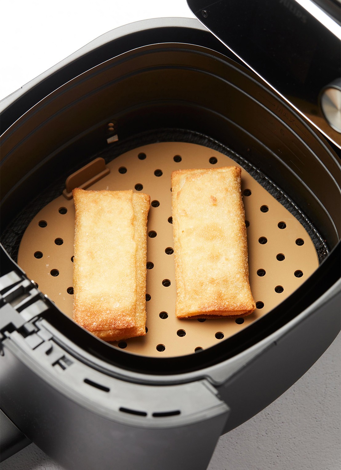 Point-Virgule Siliconen airfryer bakmat 20 cm - voorkant 2 lichtbruin