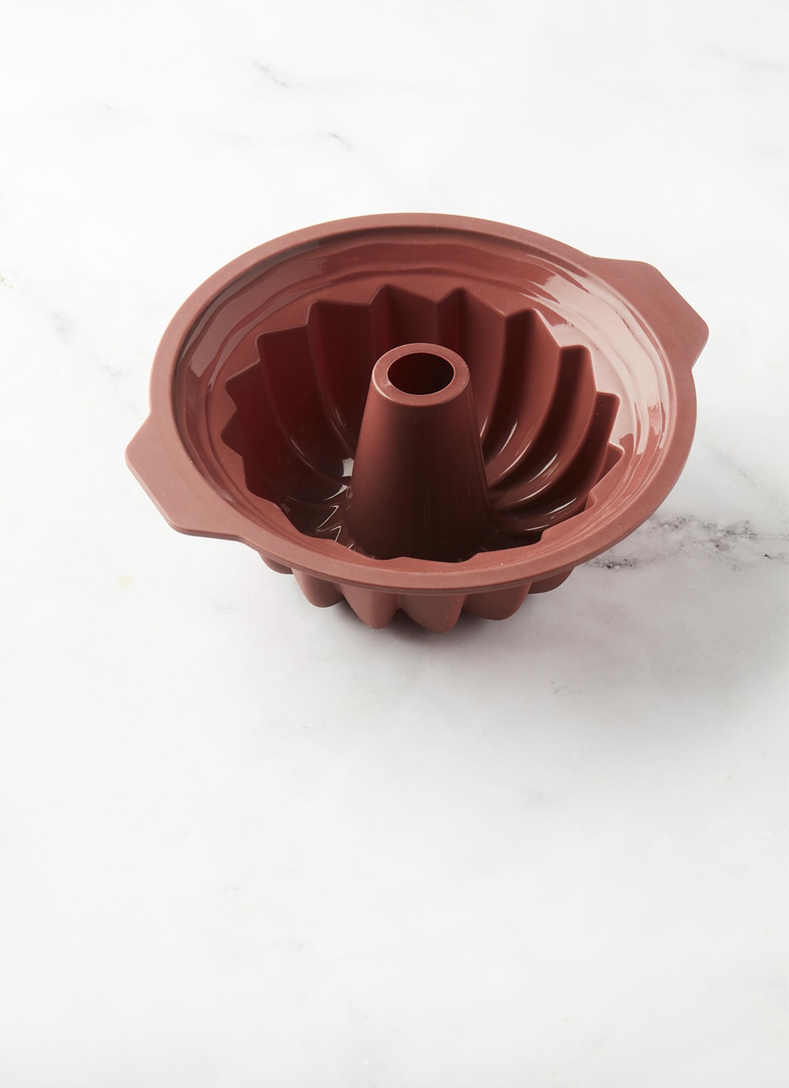 Point-Virgule Siliconen taartvorm voor tulband 24 cm - detail 2 bruin