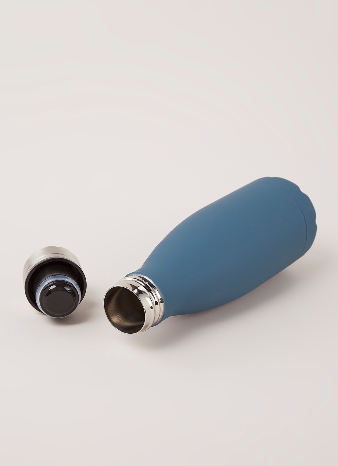 Point-Virgule Thermosfles 35 cl - detail staalblauw