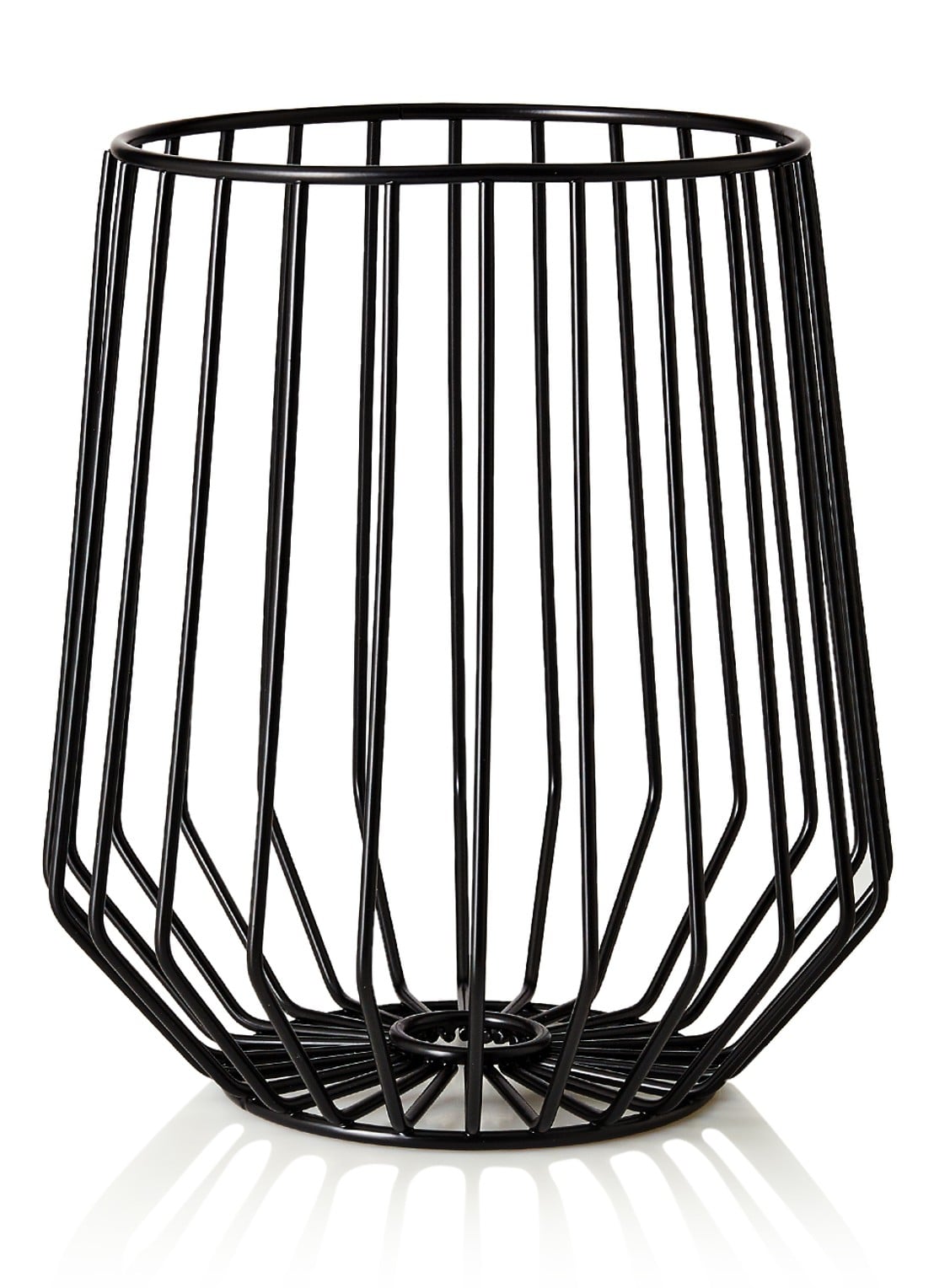Point-Virgule Wire fruitmand 23 cm - voorkant zwart