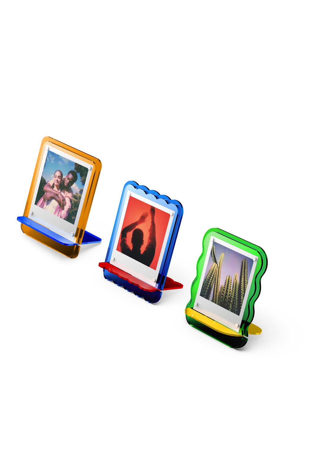 Polaroid Acrylic Photo fotolijst set van 3 - voorkant transparant