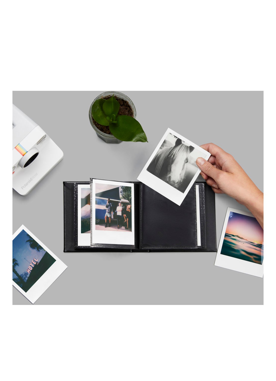 Polaroid Fotoalbum  - voorkant 4 zwart