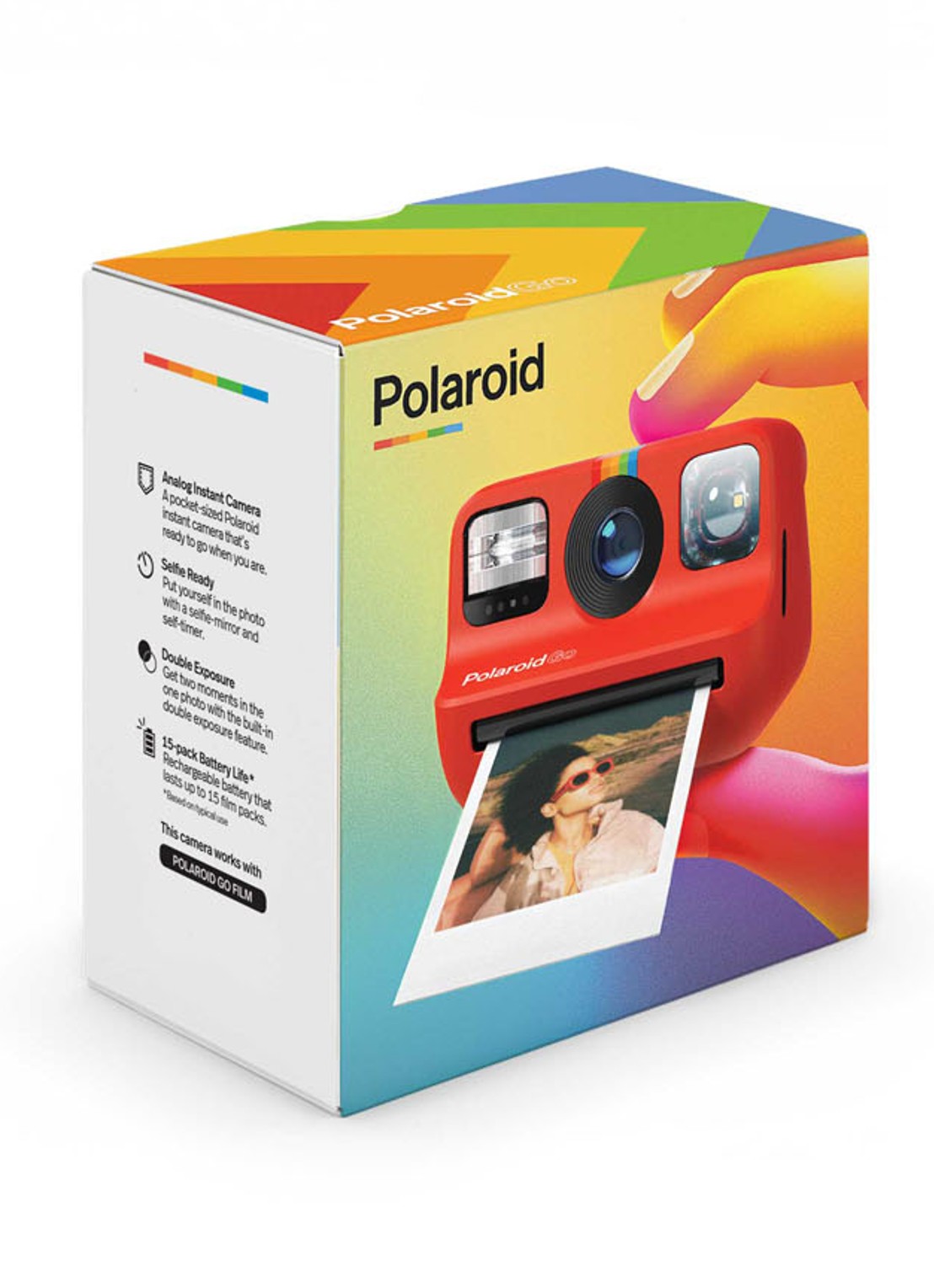Polaroid Go instant fotocamera - detail 6 steenrood