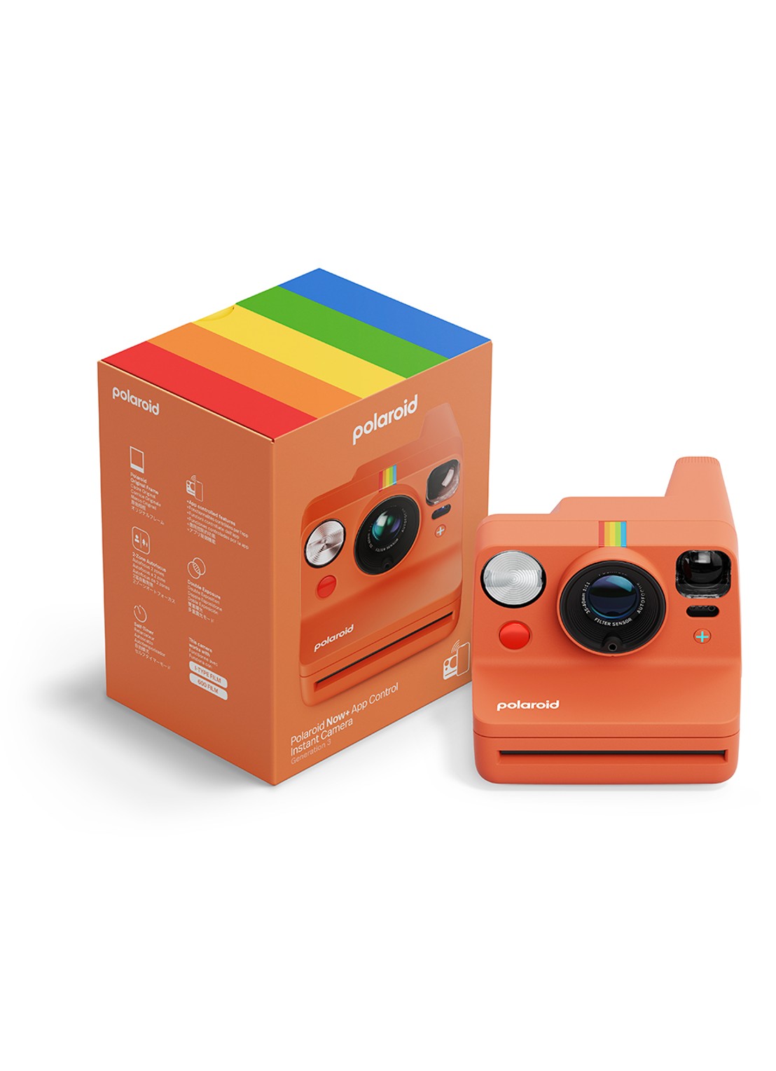 Polaroid Polaroid Now+ Instant Generation 3 fotocamera - detail 4 oranjerood
