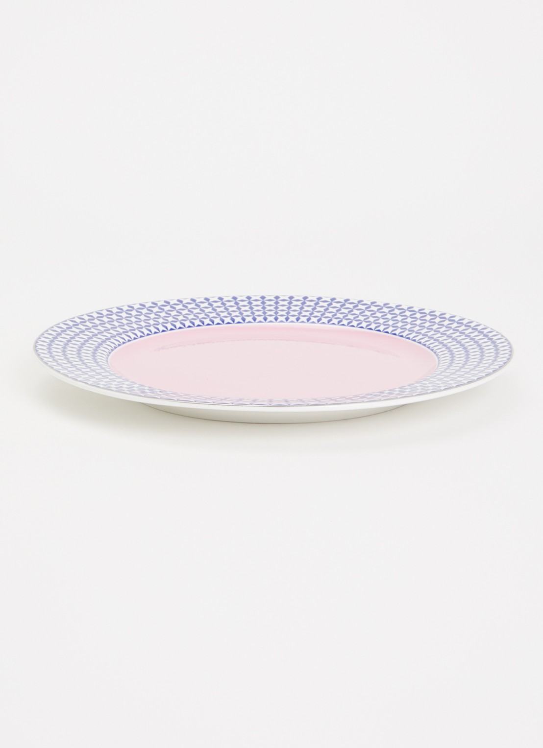 POLSPOTTEN Aunty dinerbord 27 cm set van 4 - voorkant 2 wit