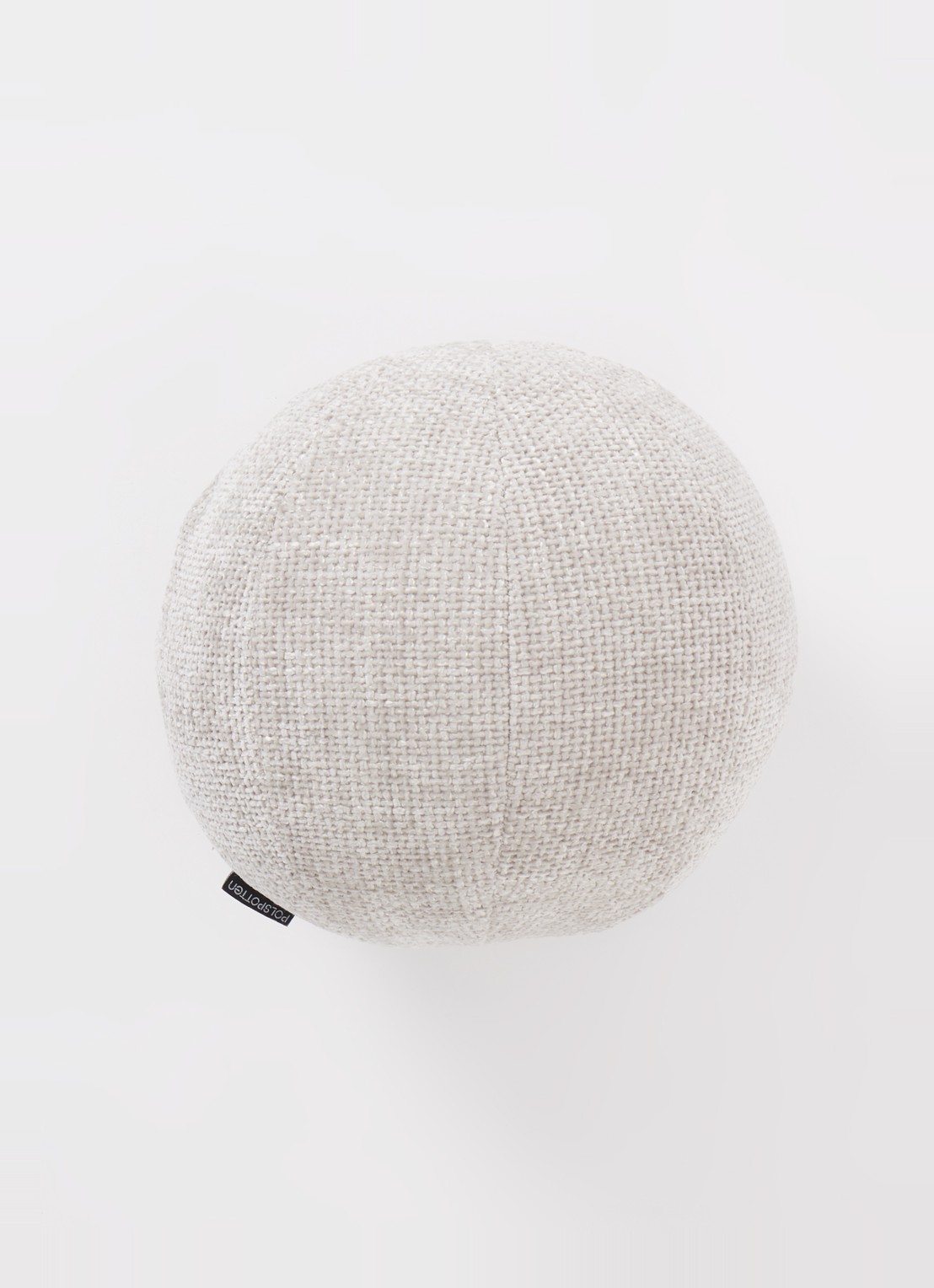 POLSPOTTEN Ball sierkussen S Ø30 cm - detail 3 lichtgrijs